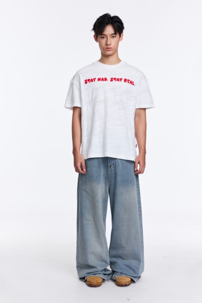 stay mad stay real tee